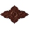 Ekena Millwork Melchor Diamond Medallion (Canopies up to 4"), 67 1/4"W x 43 3/8"H x 4"ID x 2"P, Antique Copper CM70X43MLACS - alternate 1